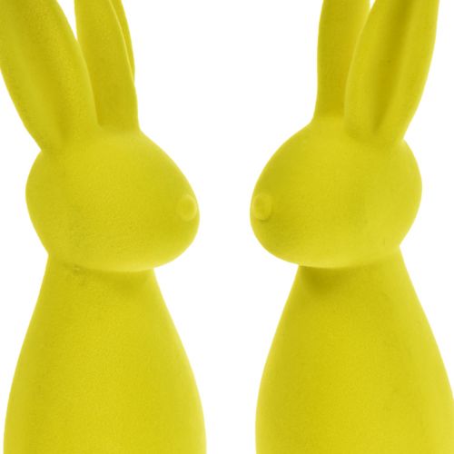 daiktų Pulkuoti Velykų zuikiai geltonai žali – 2 pasirinkimas – 8×10×29 cm 2 vnt.