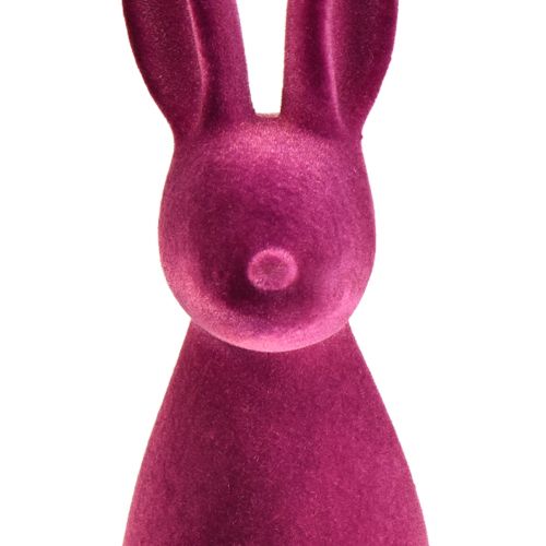 daiktų Flocked Bunny Velykų zuikio dekoravimas – 2 pasirinkimas – violetinė 15×15,5×47 cm