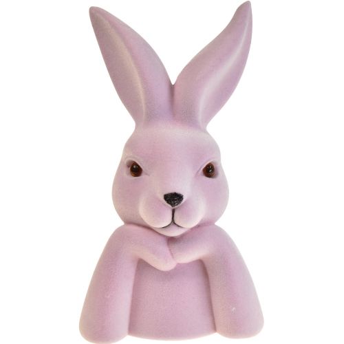 Floristik24 Rabbit Bust Thinking Rabbit Šviesiai violetinė – 2 kokybė – Velykos 16,5×13×27 cm