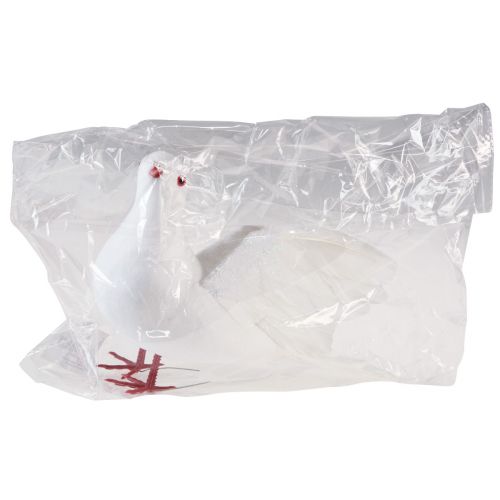 daiktų Vestuvių dekoravimas dekoratyvinis balandis baltas vestuvinis balandis 17×23cm