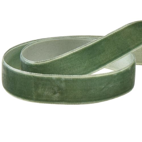 daiktų Aksominė juostelė žalia dekoratyvinė juostelė aksominė dovanų juostelė W20mm L10m