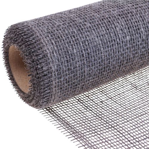 Floristik24 Stalo takelis džiuto stalo juostelė džiuto juostelė ruda taupe 30cm 5m