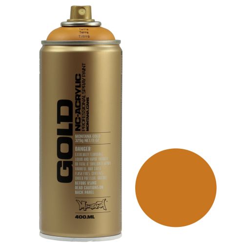 Floristik24 Purškiamasis dažų purškiklis Ocher Montana Gold Terra Matt 400ml