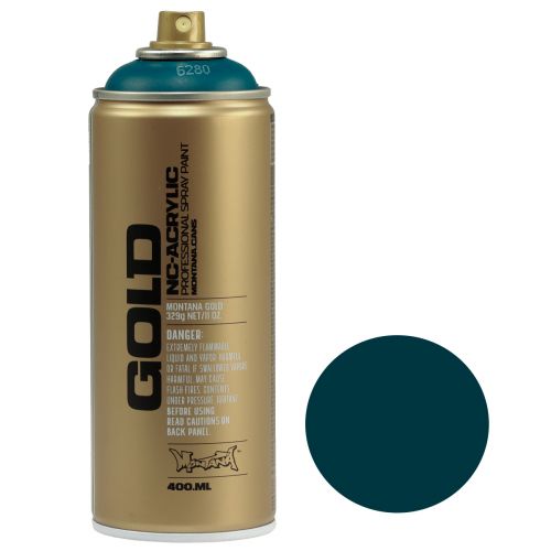 Floristik24 Purškiami dažai Spray Petrol Montana Gold Blue Matt 400ml