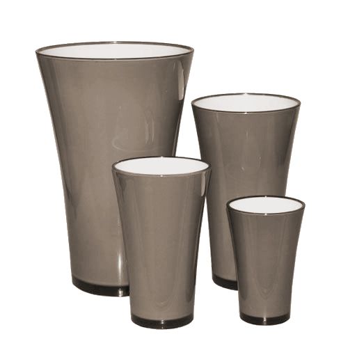 Vaza "Fizzy" platinos pilka Ø13,5cm iki Ø28,5cm 1 vnt