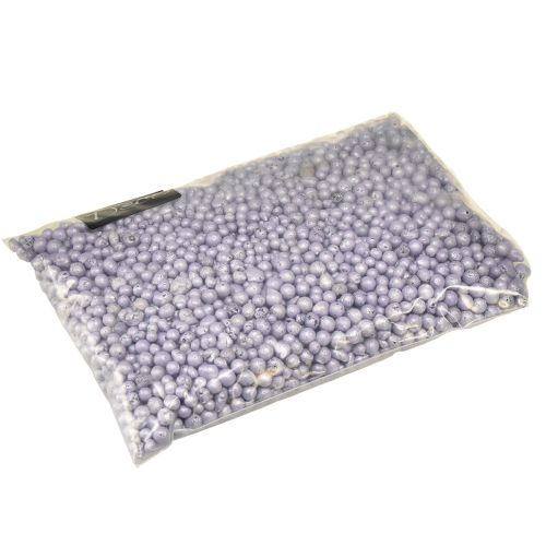 daiktų Briliantiniai dekoratyviniai karoliukai 4mm - 8mm violetiniai 1l