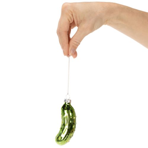 Kalėdinis stiklinis marinatas, eglutės papuošalas pakabinimui, 7 cm, 4 vnt. | Floristik24.lt
