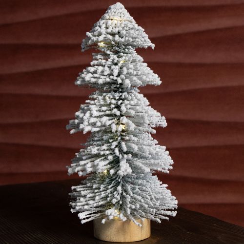 daiktų Mini Kalėdų eglutė su LED švietimu ir sniegu, 28 cm