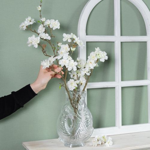 daiktų Dekoratyvinė žuvies formos stiklinė vaza harmoningam kambario dizainui, 24,5 cm