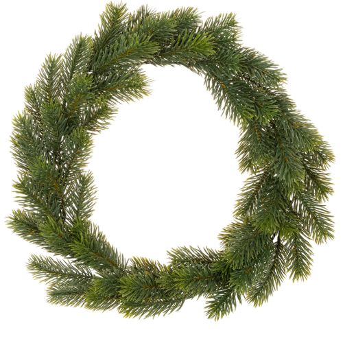 Dirbtinis eglės žalumo vainikas durų dekoracijai, 35 cm