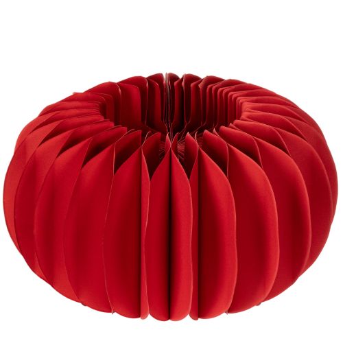 Popierinė dekoracija korio formos popierinis moliūgas apvalus modernus stalo papuošimas 24 cm 4 vnt.