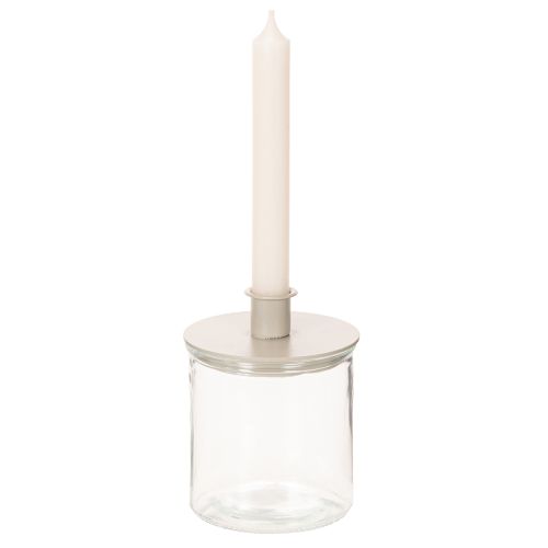Stiklinė cilindrinė vaza, skaidri, universali, 10 cm, 3 dalys | Floristik24.lt