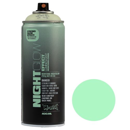 Floristik24 Fluorescencinių dažų purškimo skardinė Nightglow Green 400ml