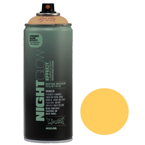 Floristik24 Fluorescencinių dažų purškimo skardinė Nightglow Orange Neon 400ml