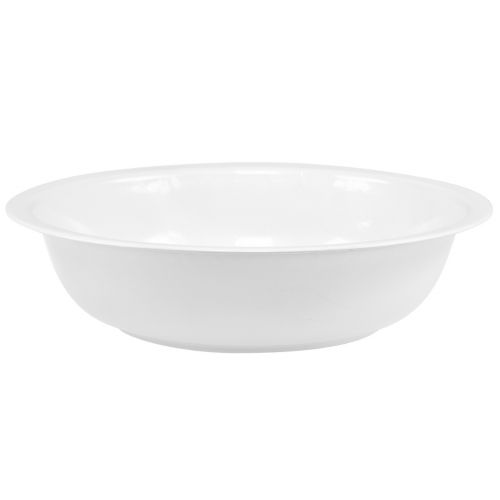 Metalinis dubuo dubuo balta emalio išvaizda Ø29cm H7,5cm