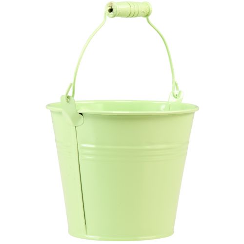 daiktų Kibiras su rankena sėjamoji pastelinis metalas Ø10cm H8cm 10 vnt