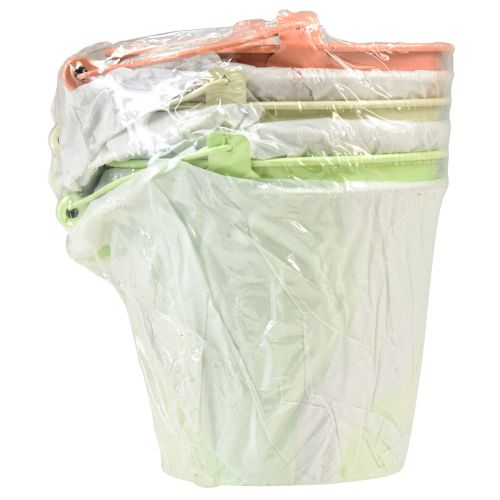 daiktų Kaušas su rankena sėjamoji metalinė pastelė Ø14cm H12cm 6 vnt