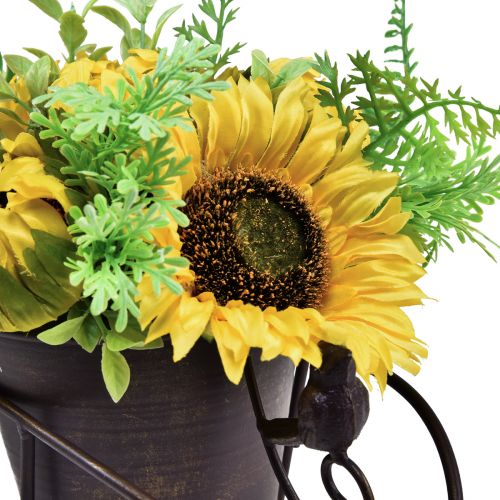 Floristik24 Saulėgrąžų dirbtinių gėlių kompozicijos karutis 30cm