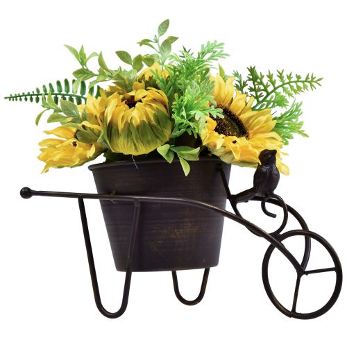 Floristik24 Saulėgrąžų dirbtinių gėlių kompozicijos karutis 30cm