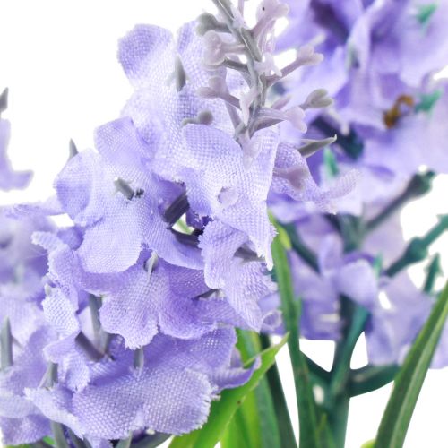 Floristik24 Dirbtinis hiacintas vazone jūržolės mėlyna violetinė 16/17cm 2vnt