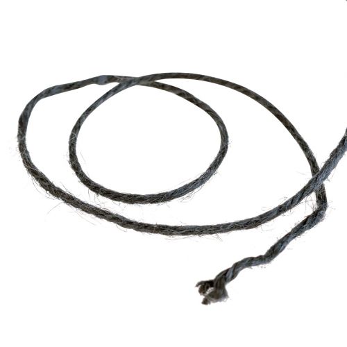 daiktų Džiuto virvelė džiuto virvelė dekoratyvinė virvelė iš džiuto antracito Ø3mm 150m