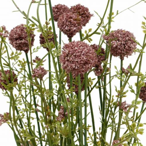 Floristik24 Dirbtinės Craspedia Violet Drumstick Dirbtinės gėlės 3vnt
