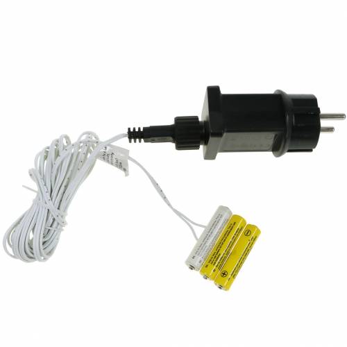 daiktų Baterijos adapteris baltas 3m 4,5V 3 x AAA