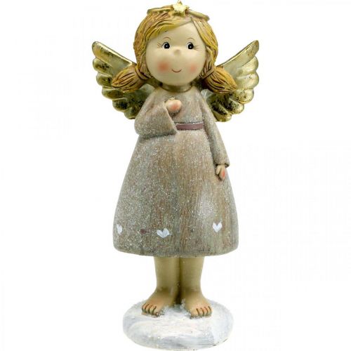 Floristik24 Advento puošmena, angelas sargas, kalėdinis angelas, angelo figūrėlė H24cm