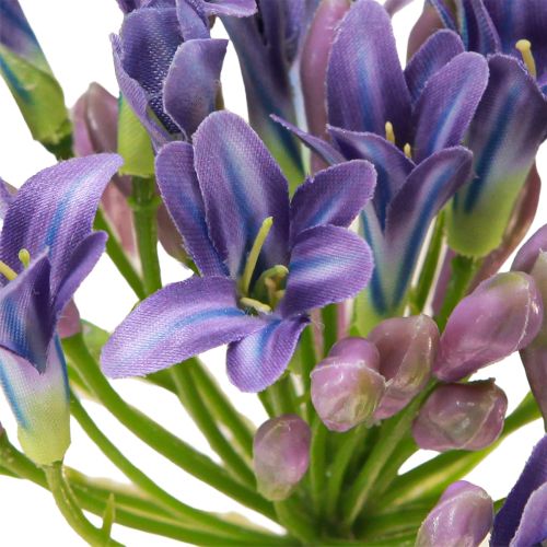 daiktų Agapanthus Afrikos lelija Dirbtinės gėlės Violetinė L75cm 2vnt