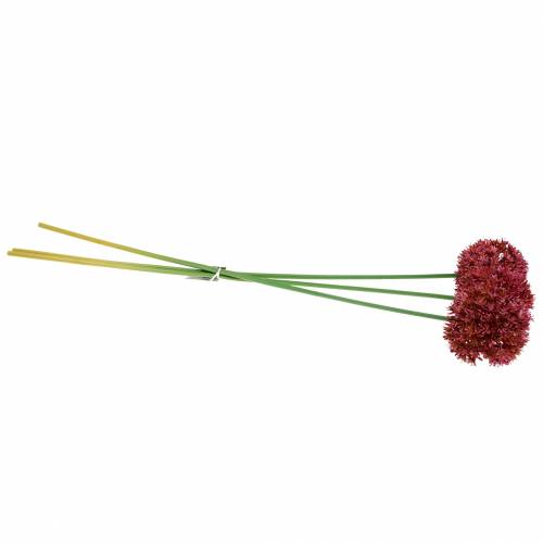 Floristik24 Dekoratyvinis svogūnas Allium dirbtinis violetinis Ø9cm H70cm 3vnt