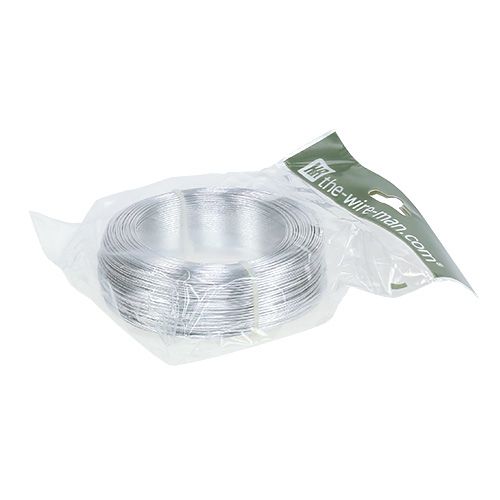 Floristik24 Aliuminio viela 1mm 500g sidabro