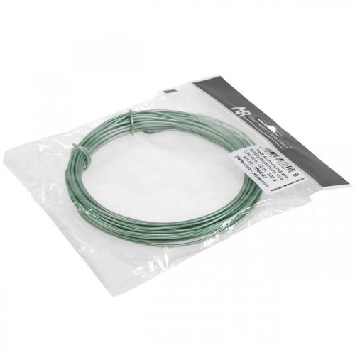 Floristik24 Aliuminio viela Ø2mm Green Matt 100g 12m