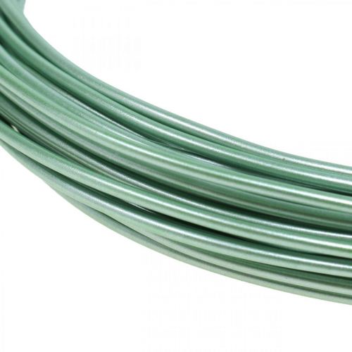 Floristik24 Aliuminio viela Ø2mm Green Matt 100g 12m