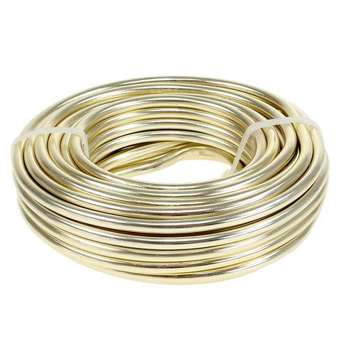 Aliuminio viela Ø5mm šampanas 500g