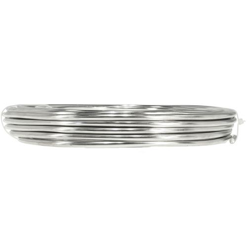 daiktų Aliuminio viela sidabrinė blizganti craft vielos dekoratyvinė viela Ø5mm 1kg