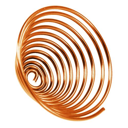 Floristik24 Aliuminio vielos sliekas Metalinis sliekas Oranžinė 2mm 120cm 2vnt