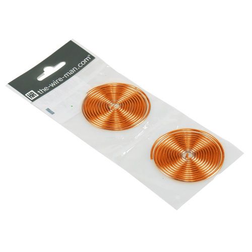 Floristik24 Aliuminio vielos sliekas Metalinis sliekas Oranžinė 2mm 120cm 2vnt