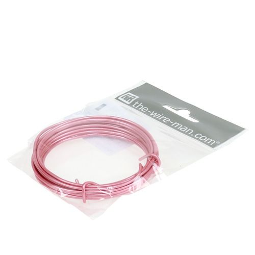 daiktų Aliuminio viela 2mm rožinė 3m
