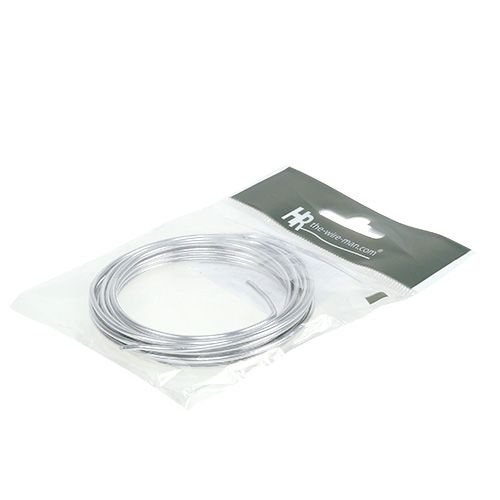 daiktų Aliuminio viela 2mm sidabrinė 3m