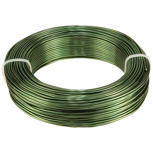 daiktų Aliuminio viela žalia Ø2mm kūrybinė viela tamsiai žalia 500g 60m