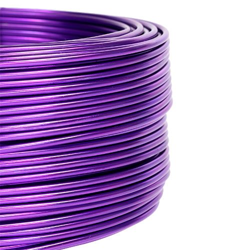 Floristik24 Aliuminio viela Violetinė Ø2mm 500g (60m)