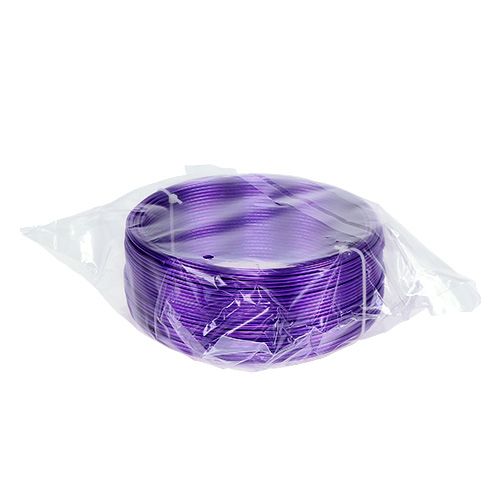 Floristik24 Aliuminio viela Violetinė Ø2mm 500g (60m)