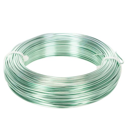 Aliuminio viela 2 mm, dekoratyvinė viela, rankdarbių viela 60 m, 500 g