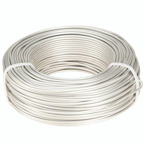 Aliuminio viela Ø2mm, kreminės spalvos bonsai viela 500g 60m