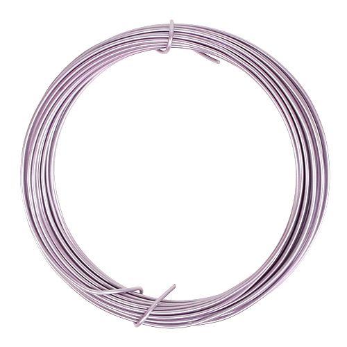Floristik24 Aliuminio viela pastelinė violetinė Ø2mm 12m