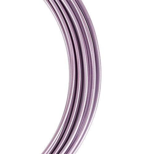 Floristik24 Aliuminio viela pastelinė violetinė Ø2mm 12m