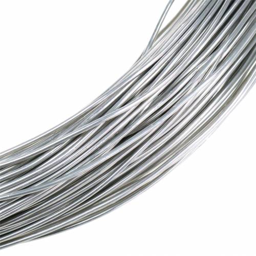 Floristik24 Aliuminio viela Ø2mm sidabrinė 1kg