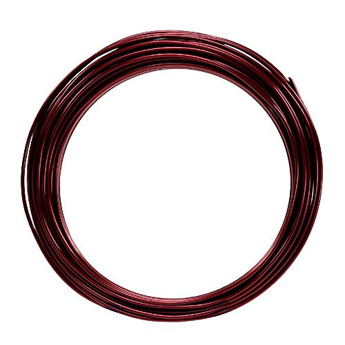 Floristik24 Aliuminio viela 2mm 100g Bordo