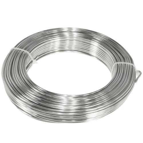 daiktų Aliuminio viela dekoratyvinė viela sidabrinė viela Ø3mm 1kg