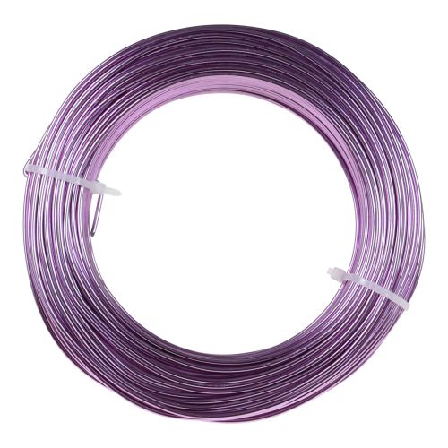 daiktų Aliuminio viela violetinė Ø2mm juvelyrinė viela levandų apvali 500g 60m